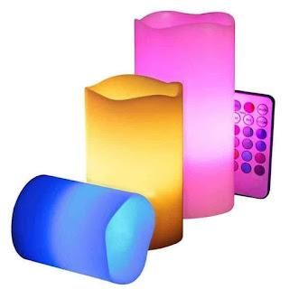 LED Pillar Luma Candle Lamp for Romantic Night