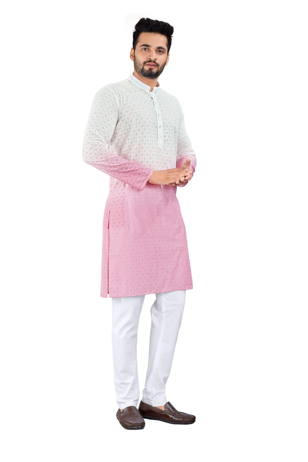 Men's Poly Cotton Straight Kurta