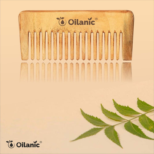 Oilanic Herbal Handmade Neem Wooden Comb