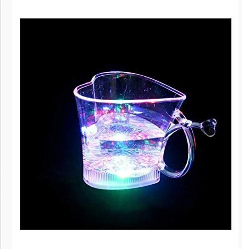 Heart-shaped Activated Blinking Led Glass Cup