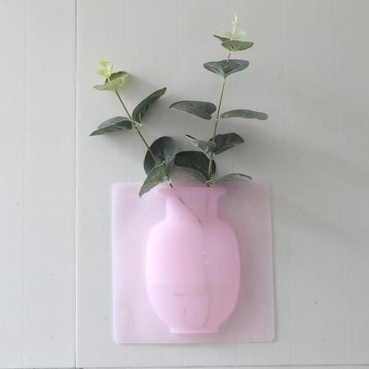 Wall Hanging Silicone Flower Pot Sticker