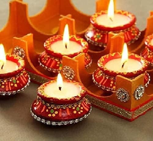 Clay Wax Mataki Diya (Set of 4)