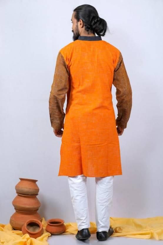 Men's Self-designed Khadi Cotton Kurtas