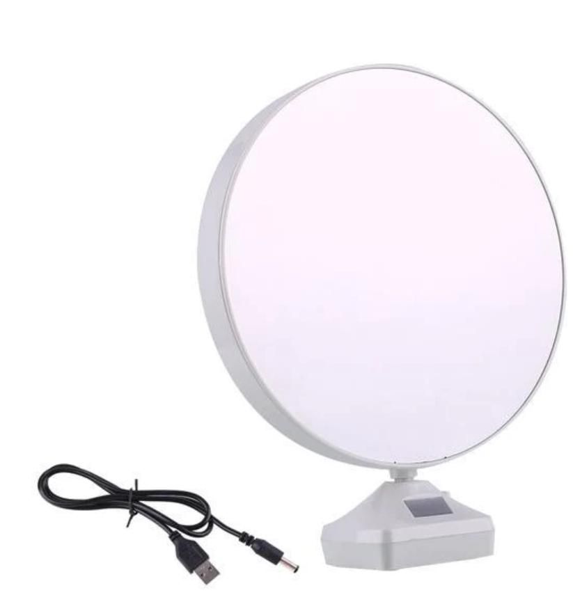 Arsha Lifestyle Plastic 2 in 1 Mirror Cum Photo Frame with Led Light