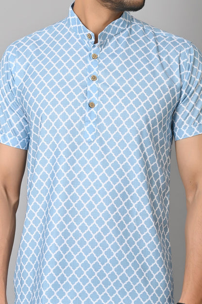 Gasperity Cotton Printed Half Sleeves Men's Casual Shirt