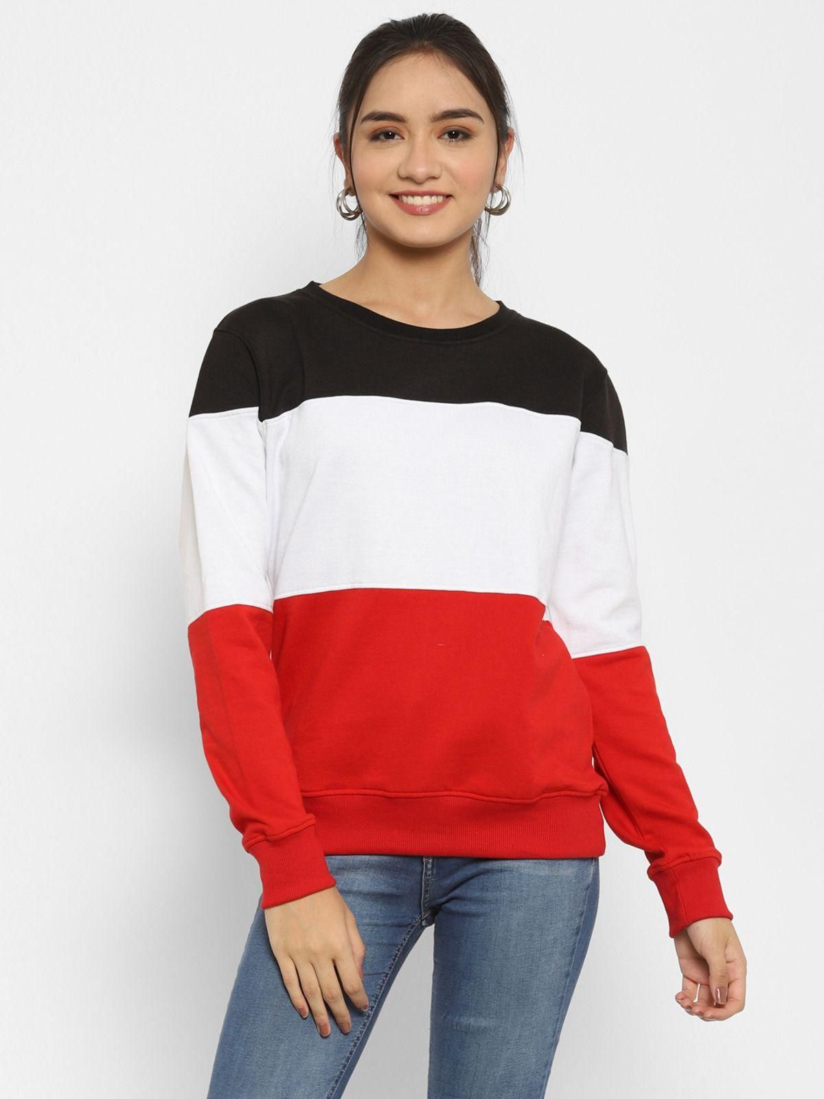 Popster Fleece Women's Multicolor Sweatshirt