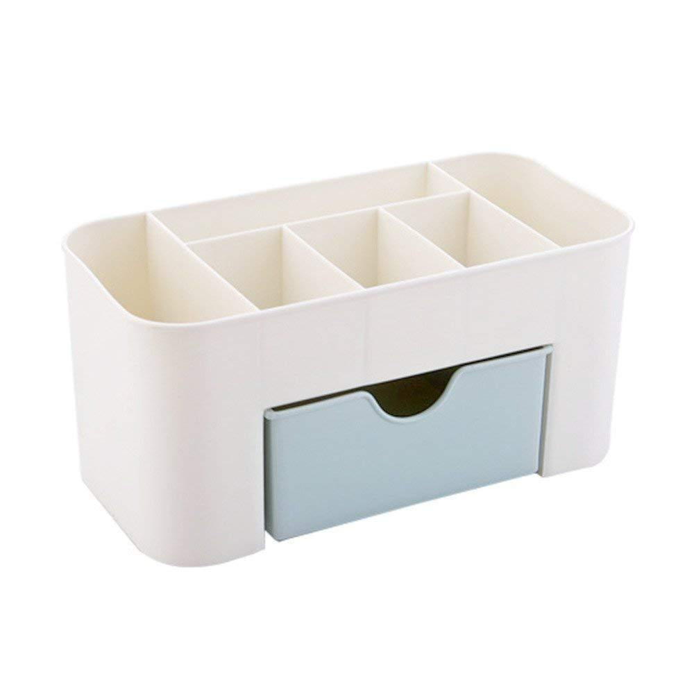 Multi-Functional Plastic Make Up Organizer Box with Desktop Table Organizer