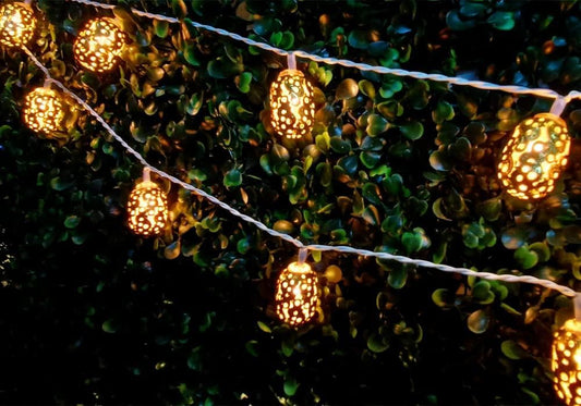 Elegant Gold Metal Ball Decoration Fairy String Lights with 14 Metal Balls