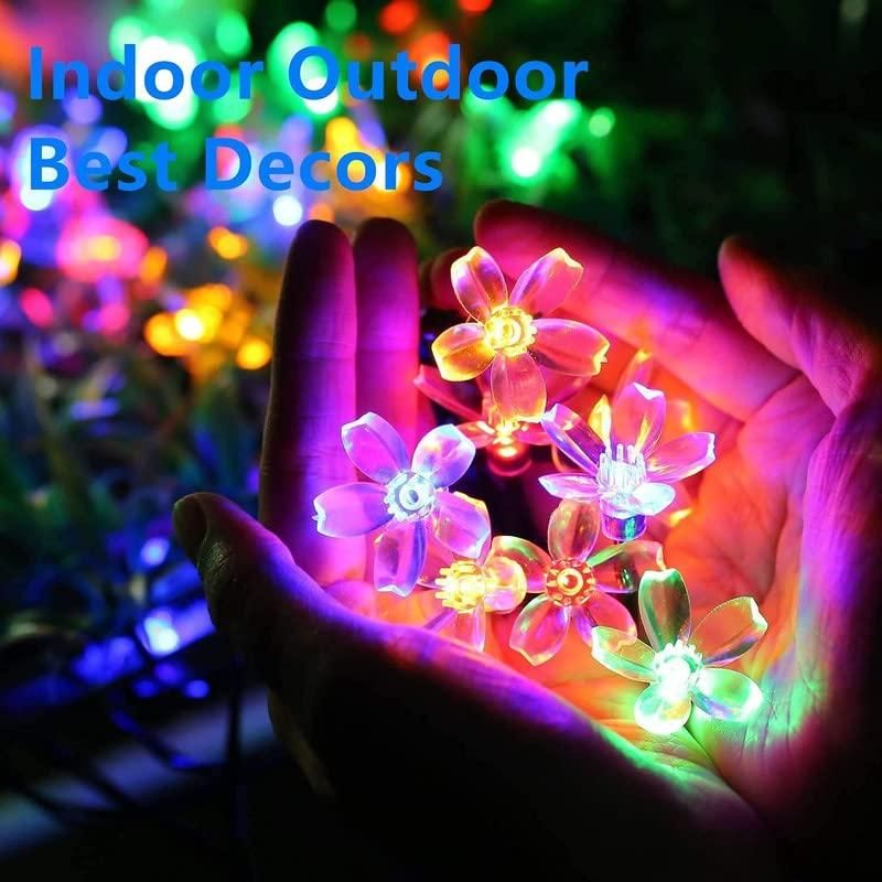 4-Meter Blossom Flower Fairy String Lights: LED Christmas Lights for Diwali Home Decoration