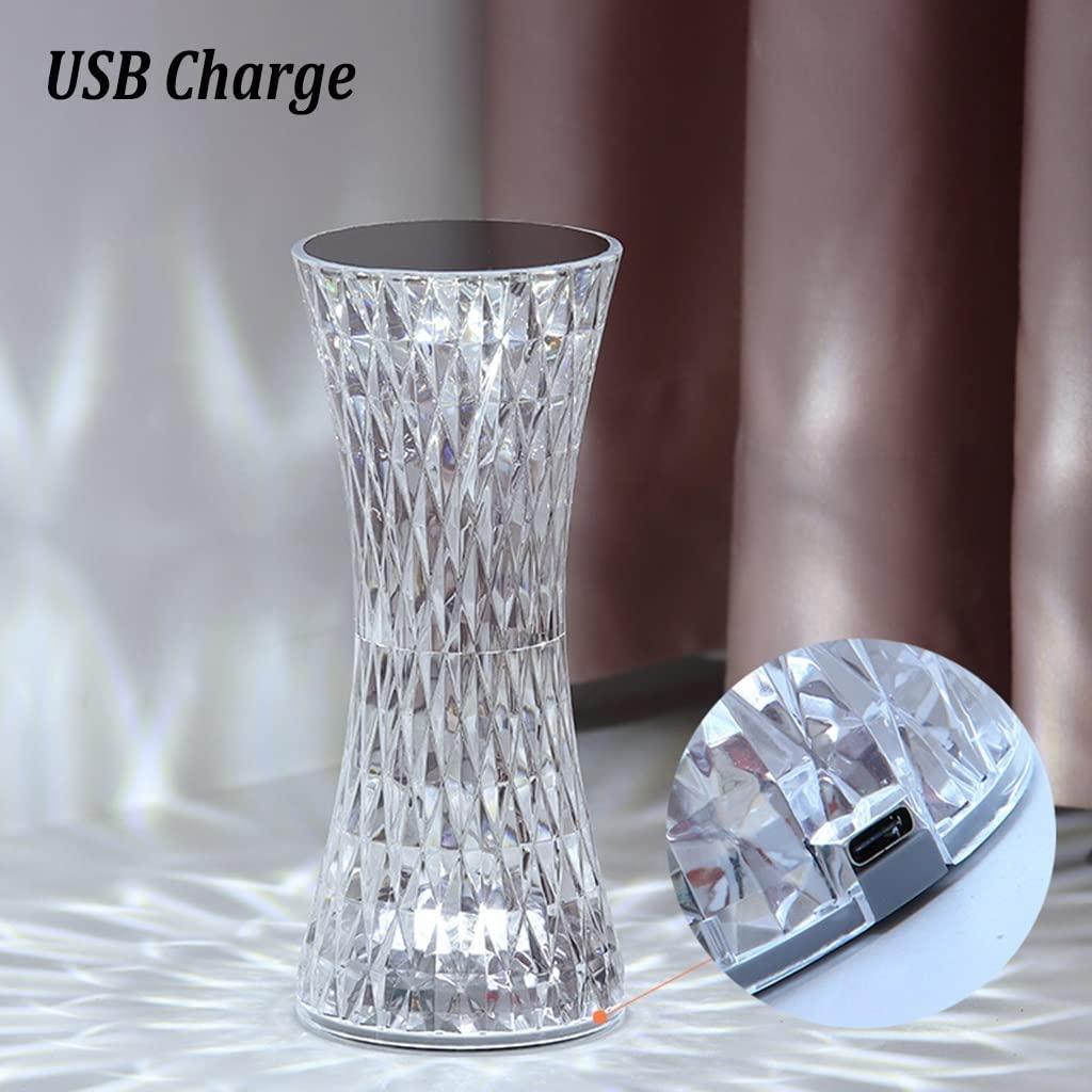 Crystal Diamond Table Lamp