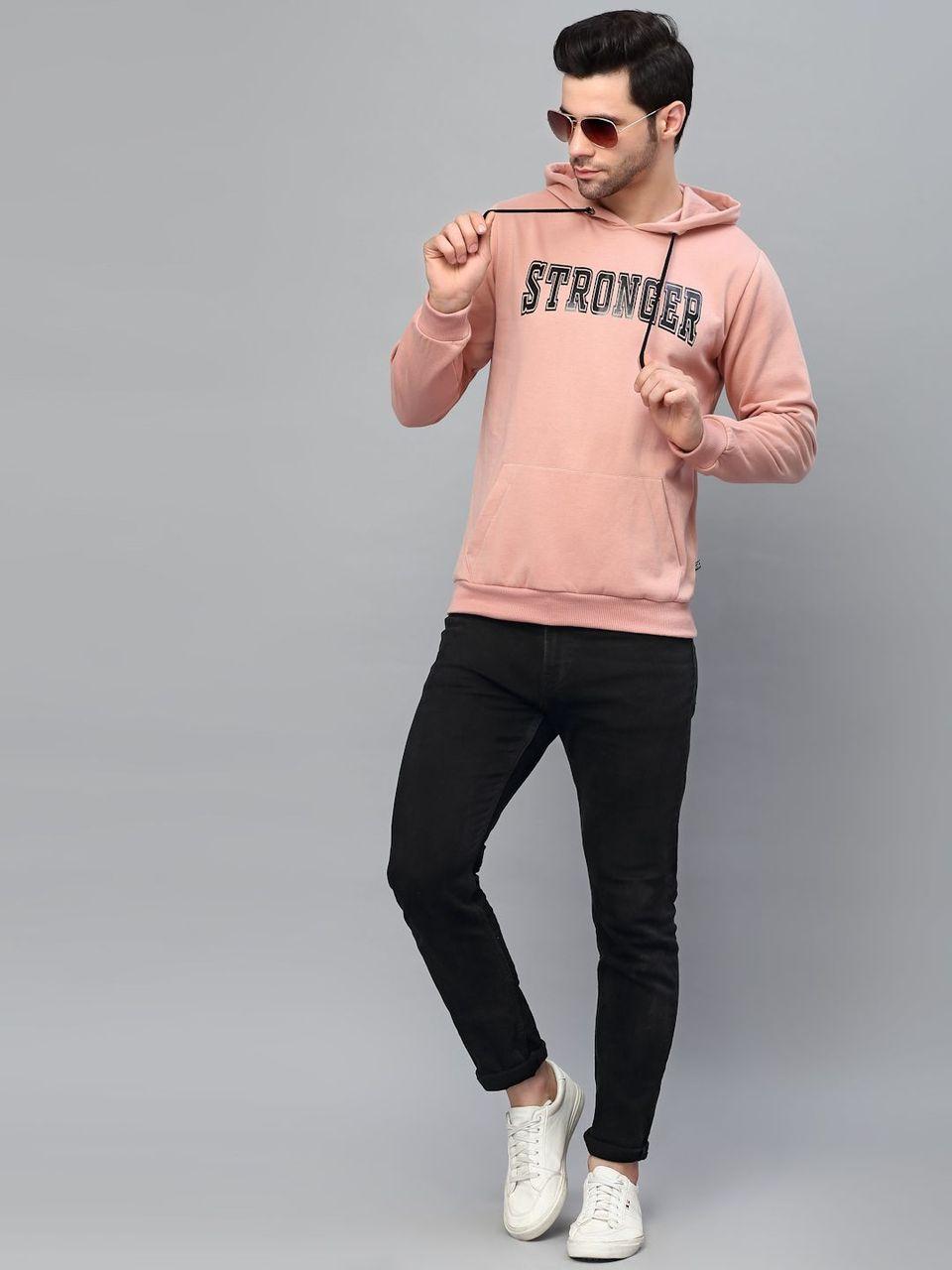 Fleece Printed Full Sleeves Regular Fit Sweatshirts