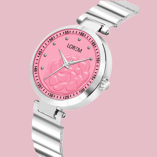 LOREM Pink Fancy Analog Watch