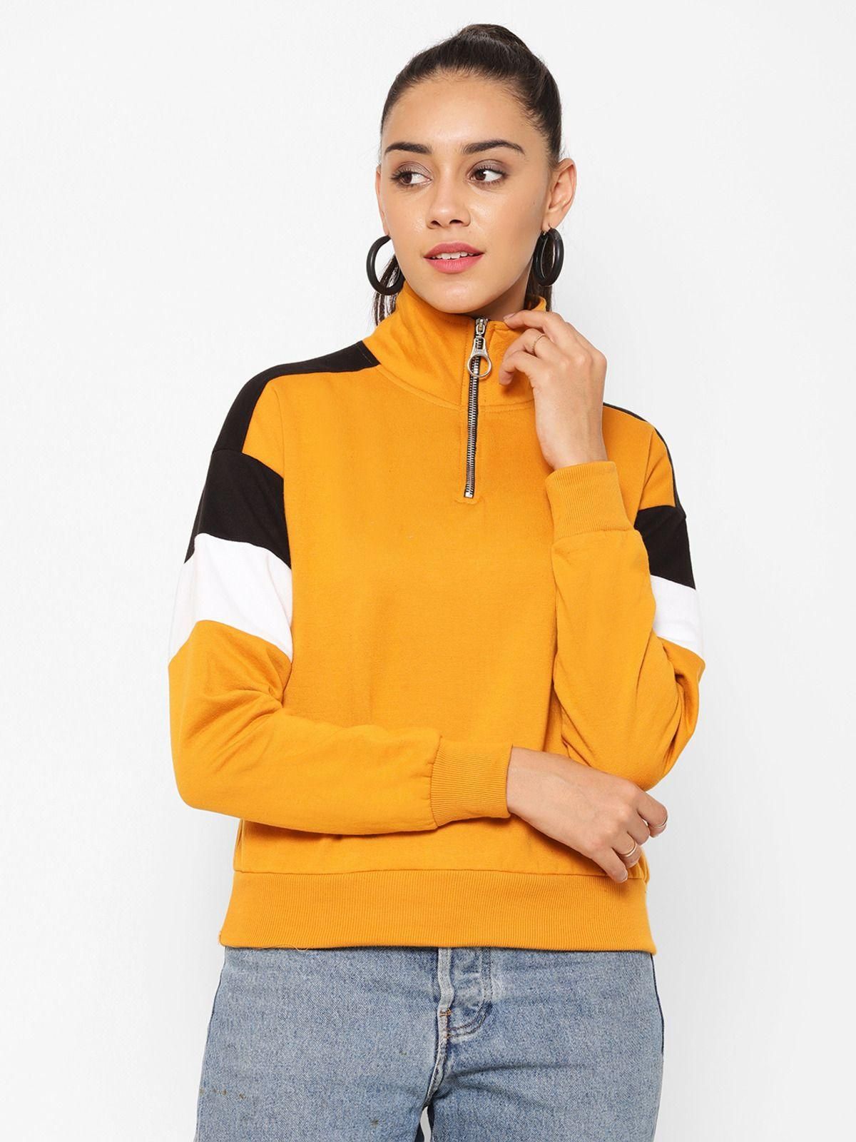 Popster Fleece Women's Color Block Sweatshirt
