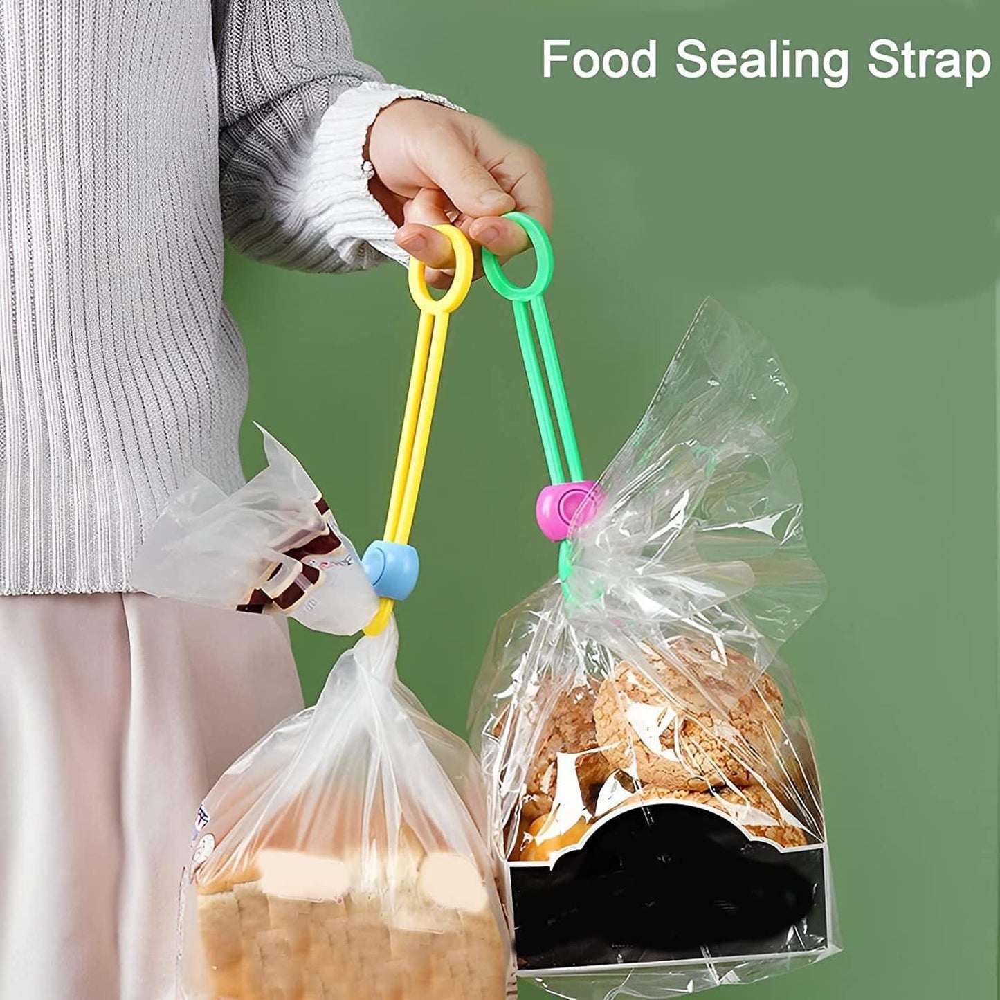 Reusable Cable Ties - Multipurpose Cord Organizer and Sealer (Pack of 6)