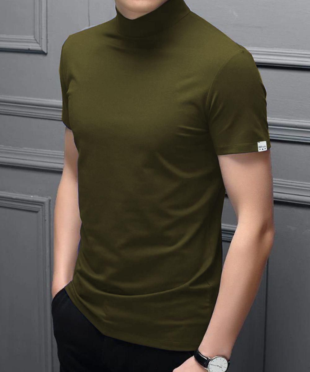 Clafoutis Polyester - Dry Fit Solid Half Sleeves Men's Round Neck T-Shirt