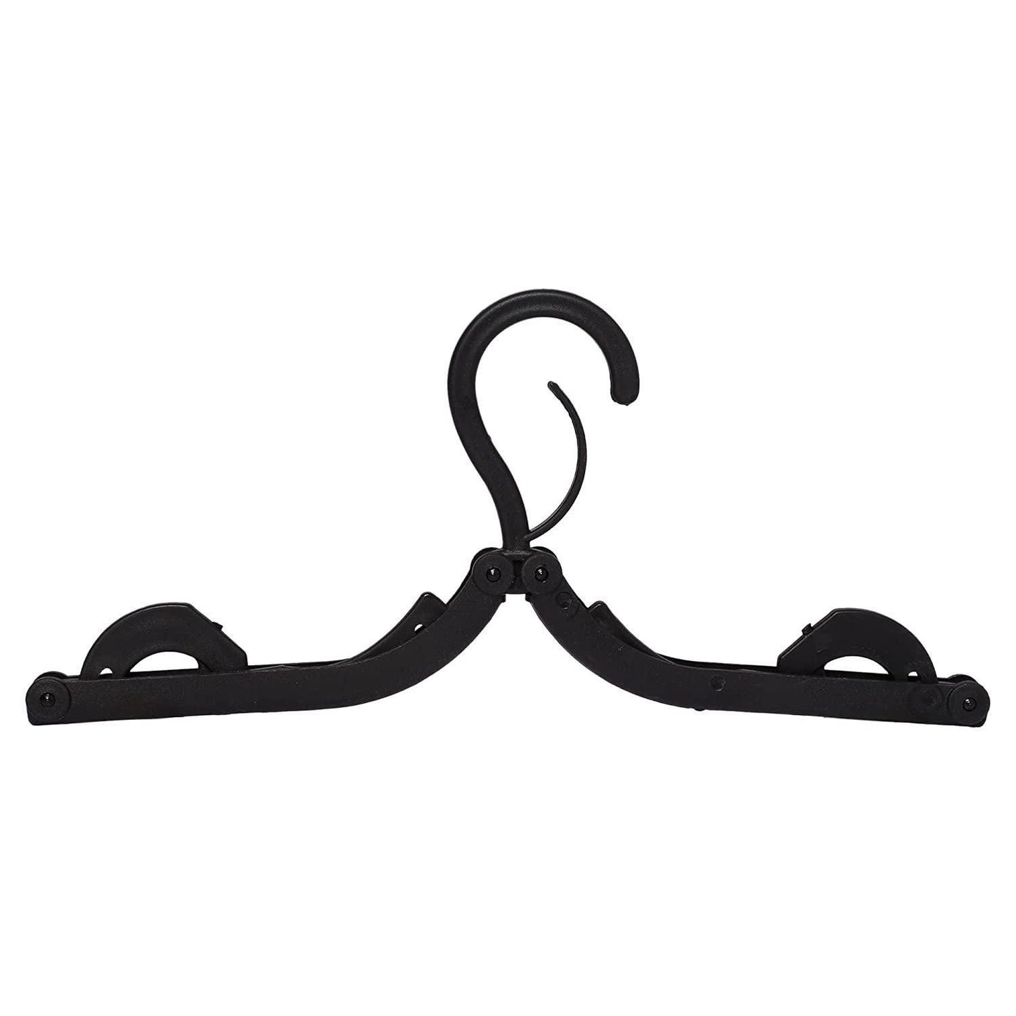 Foldable Portable Clothes Hangers (Pack of 6, Black)