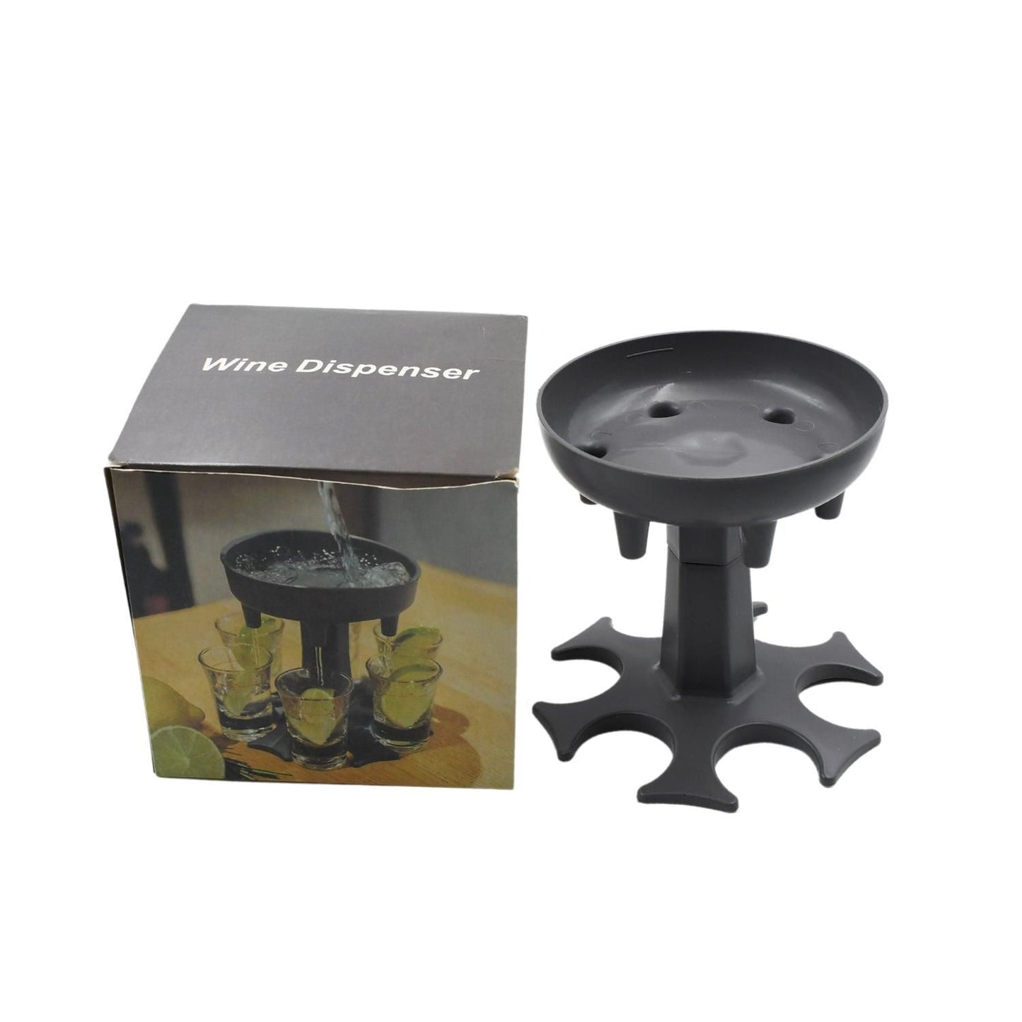 6-shot Wine Glass Dispenser and Tray
