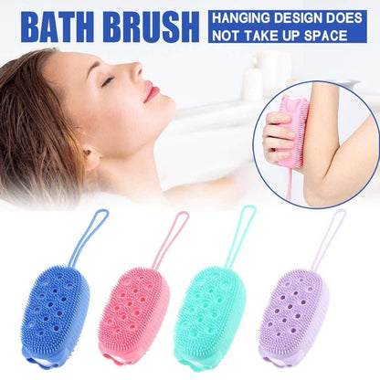 Bath Brush-Silicone Foaming Scrub Brush