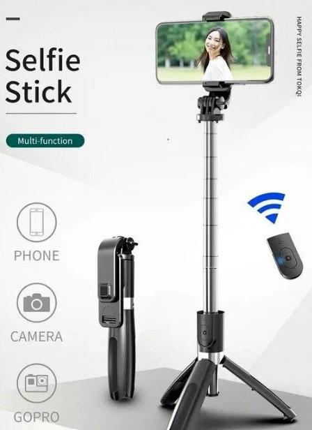 Wireless Bluetooth Foldable XT-02 (K10) Mini Tripod Extendable Selfie Stick