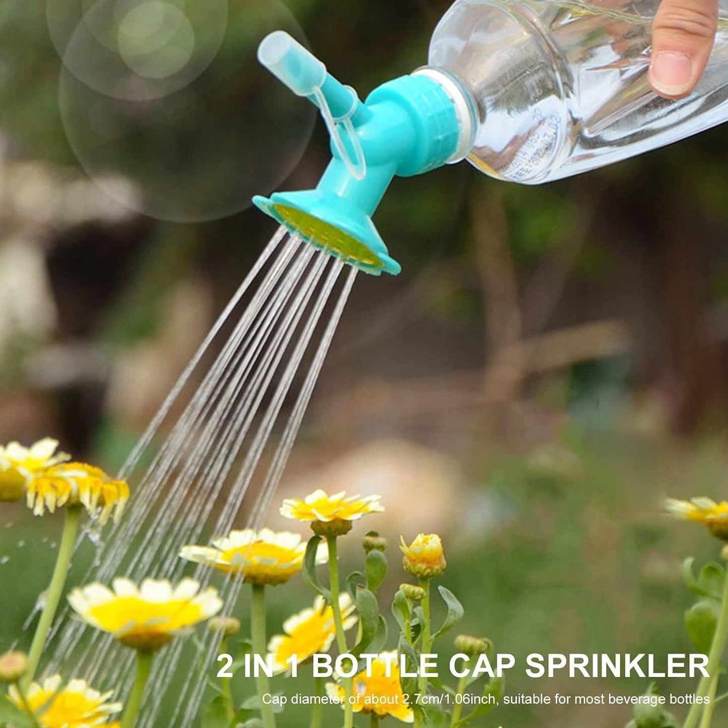 2 in 1 Bottle Cap Sprinkler, Dual Head Bottle