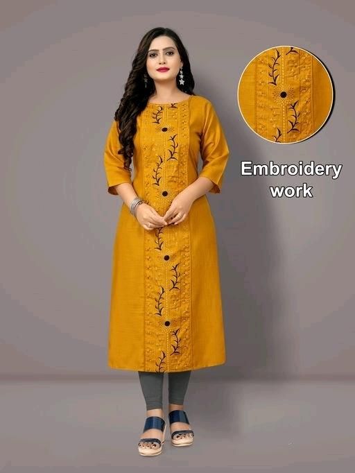 Delicate Cotton Embroidered Kurti