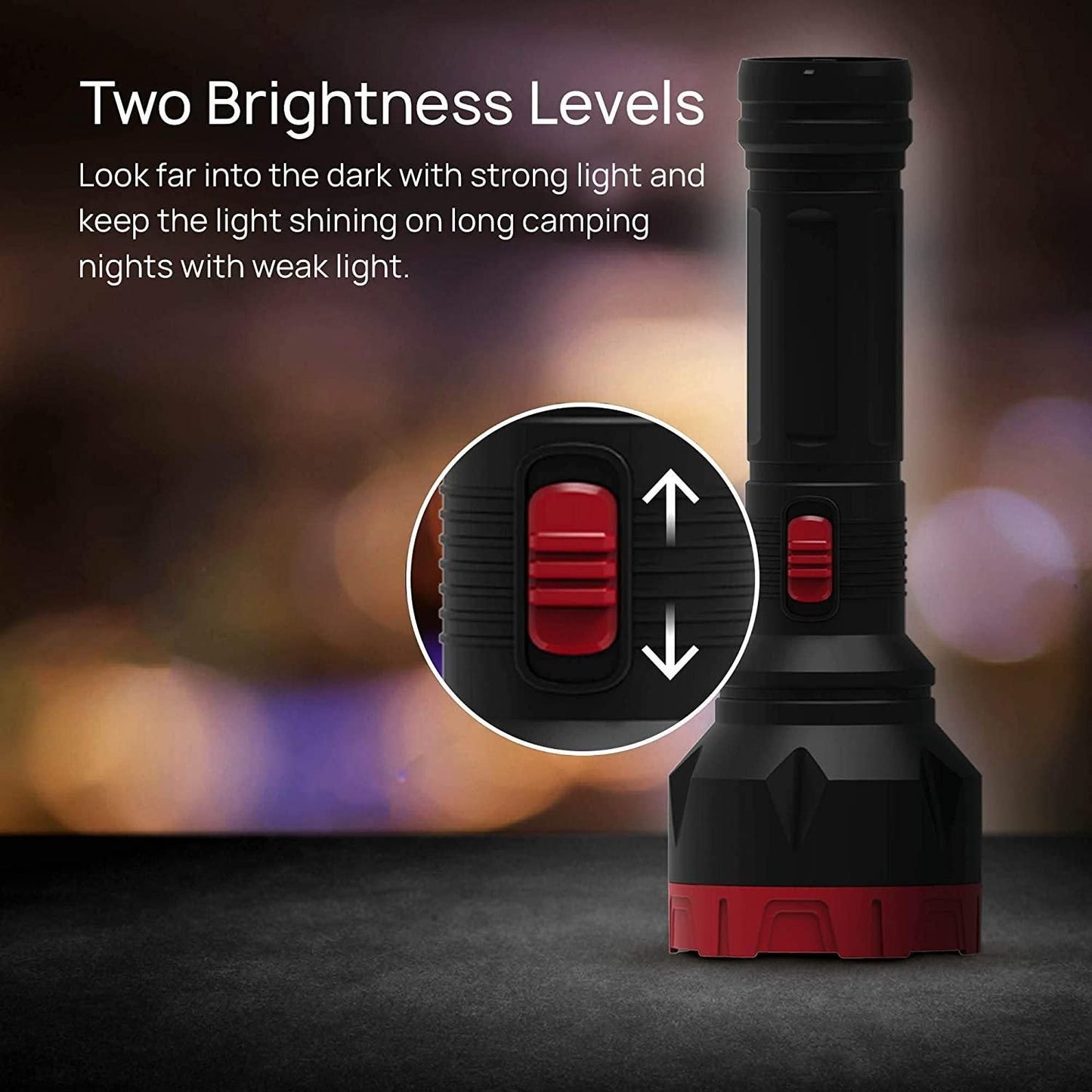 Led Bright Rechargeable Torch (Assorted Color)