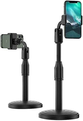 Height-Adjustable Mobile Stand for Table - Desktop Phone Holder