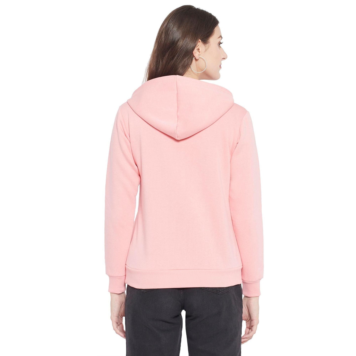 Popster Fleece Women's Peach Sweatshirt