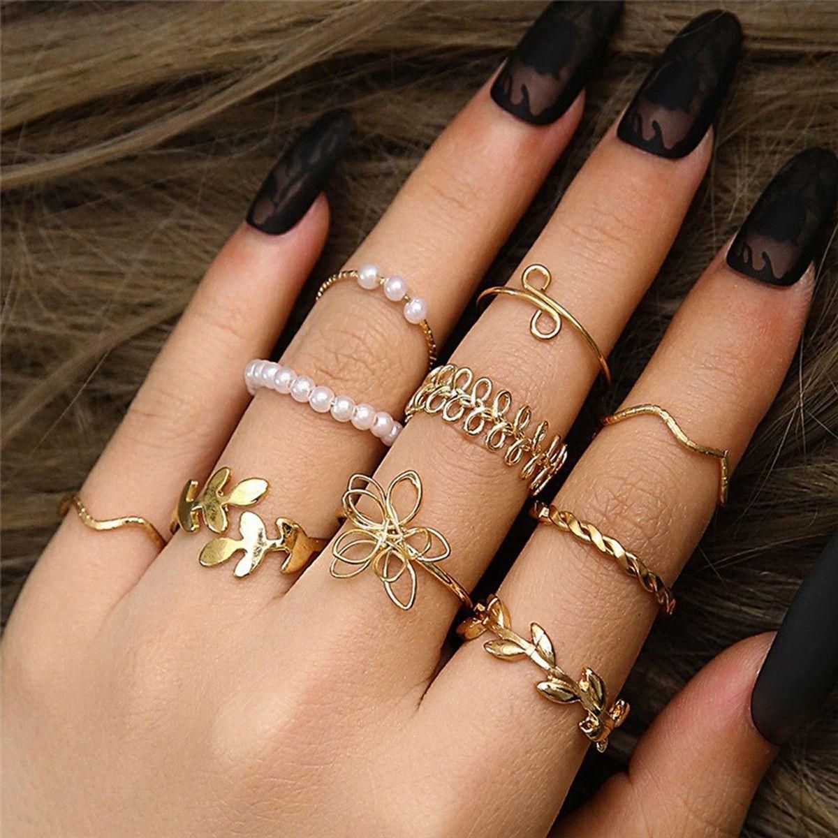 Combo Pack Of Rings(Pack Of 10)