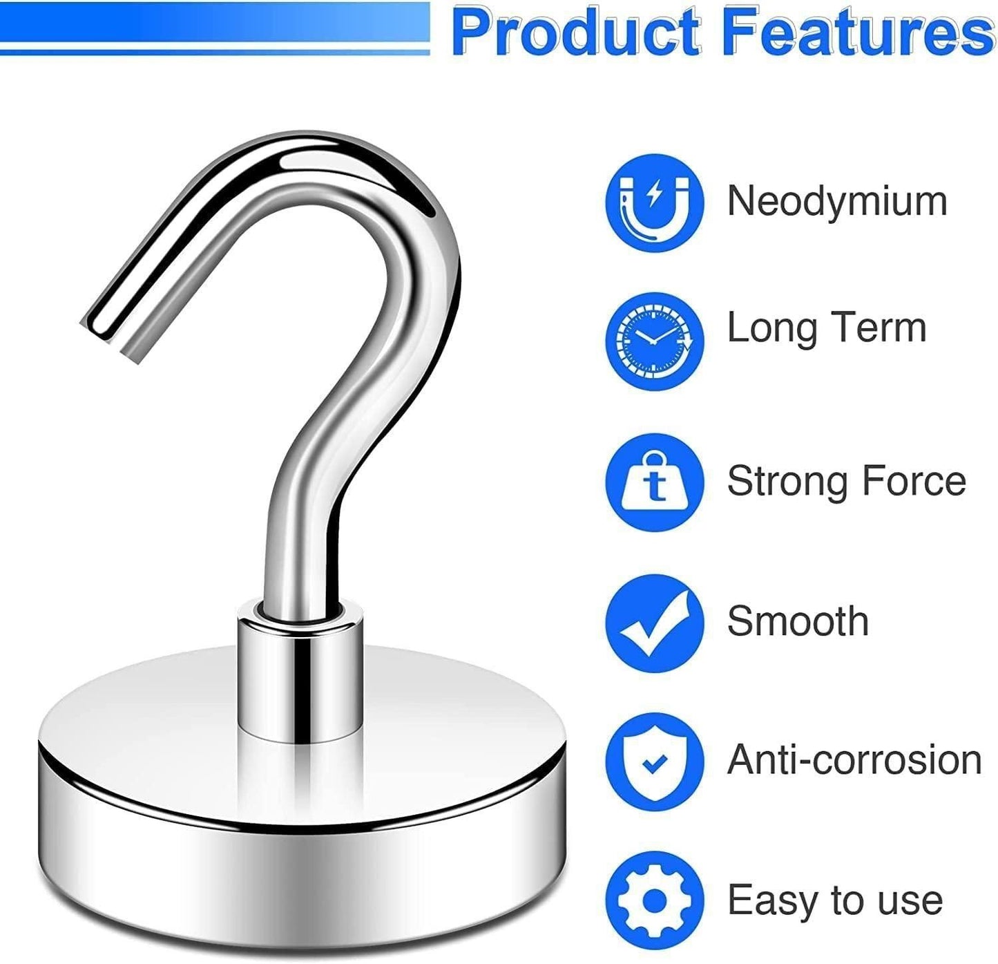 Magnetic Hooks (Pack of 6)