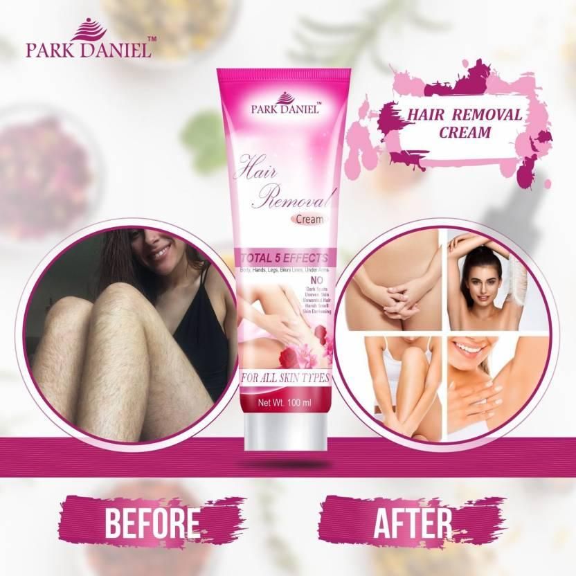 Park Daniel Hair Removal Cream-For Underarms, Hand, Legs & Bikini Line Three in one Use (Ideal For Men & Women) Cream(100 g)