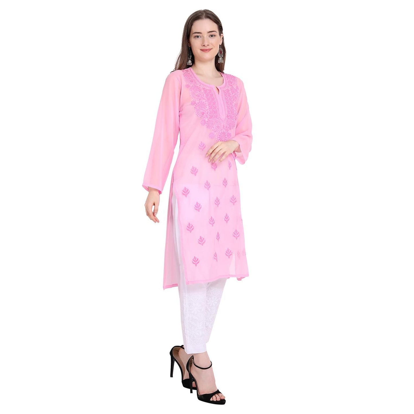 Lucknowi Chikankari Kurta with Inner