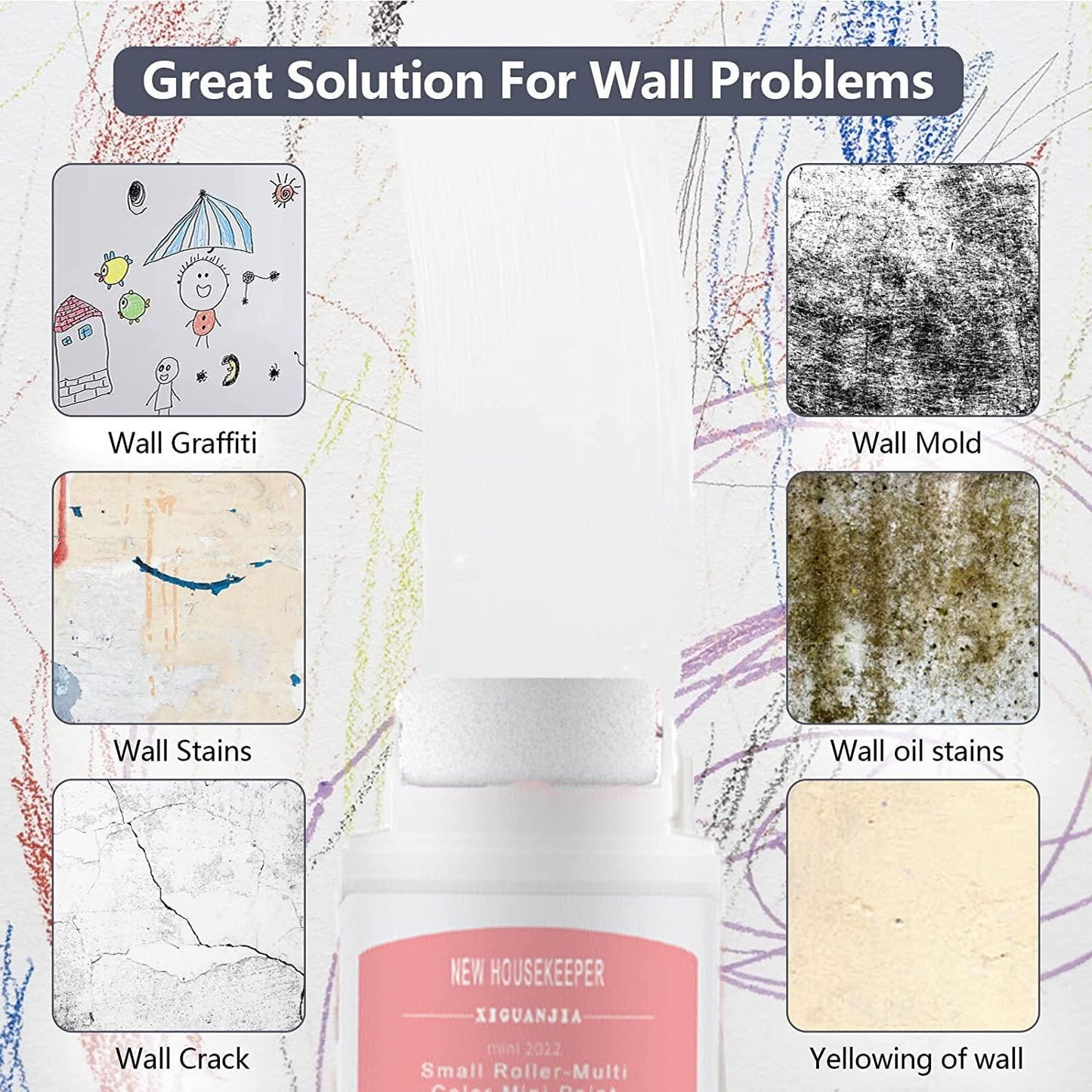 Small Wall Patching Brush with Roller