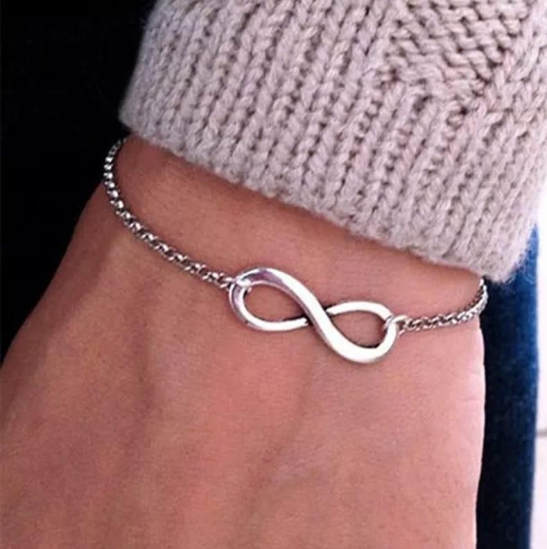 AVR JEWELS Shinning Infinity Bracelet For Women and Girls