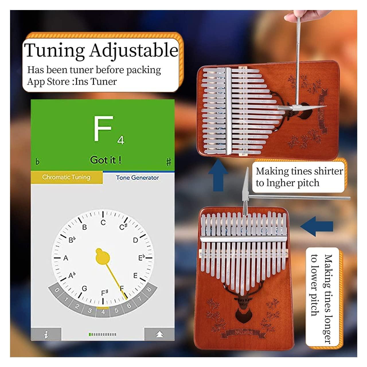 17-Key Kalimba Thumb Piano Musical Instrument