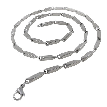 Silver-plated Chain with Silver-plated KGF LION Shape, Adjustable Ring Combo Set