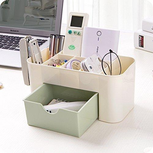 Multi-Functional Plastic Make Up Organizer Box with Desktop Table Organizer