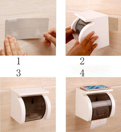 Toilet Paper Holder, Self-Adhesive roll Holder Paper