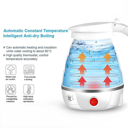 Electric Kettle - Silicone Foldable Electric Water Kettle (600 ml)