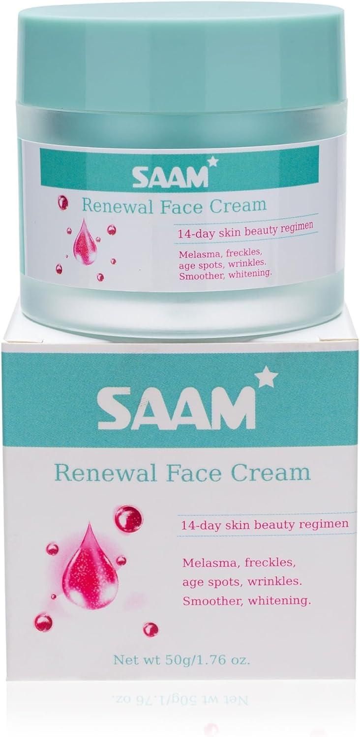 Saam Renewal Face Cream (Pack of 2) | Removes Wrinkles, Melasma, Freckles, Skin Aging, and Dark Spots