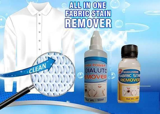 All-in-One Fabric Stain Remover 100ml (Pack of 2 Bottles, 50ml Each)