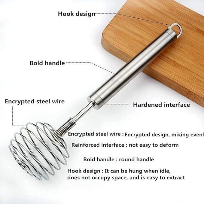 Steel Wire Egg Whisk - Hand Egg Mixer