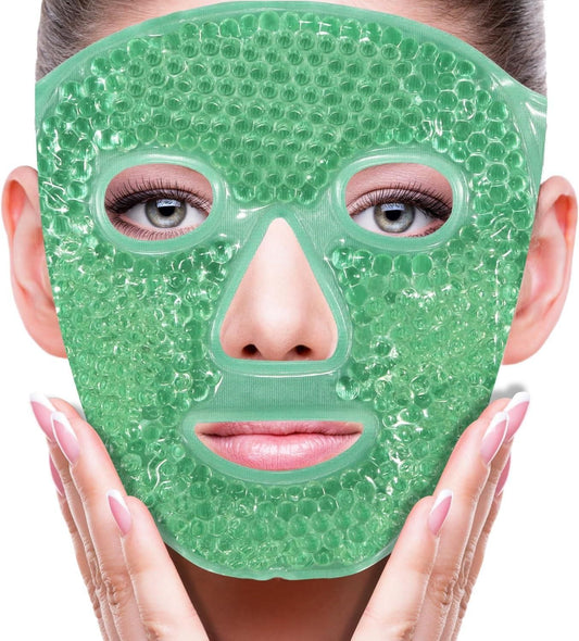 Cool Gel Full Face Mask - Summer Ice Cooling Sleeping Mask