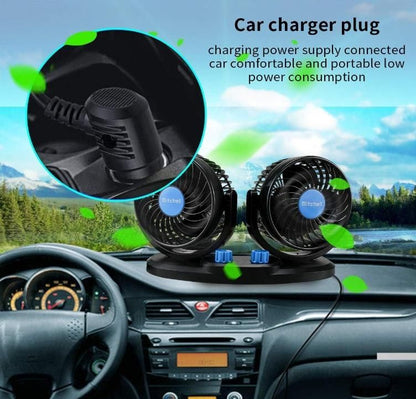 Car Air Circulation Fan 360° - Rotatable Auto Car Cooling Fan