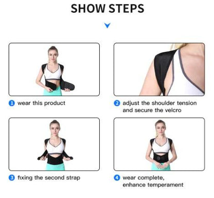 Adjustable Back Posture Corrector - Slouching Relieve Pain Belt Women & Men