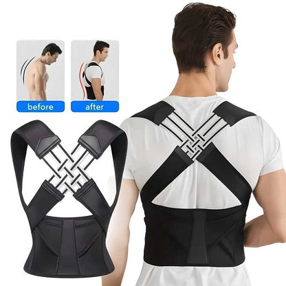 Adjustable Back Posture Corrector - Slouching Relieve Pain Belt Women & Men