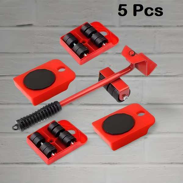 Heavy Duty Furniture Lifter and Mover Tool Set with Wheel Pads