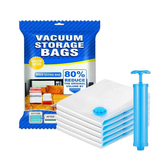 Reusable Vacuum Storage Ziplock Compression Sealer Bags