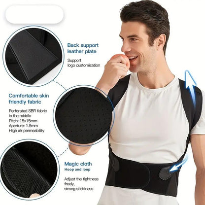 Adjustable Back Posture Corrector - Slouching Relieve Pain Belt Women & Men