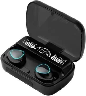 M10 TWS Wireless Bluetooth Earphones with Touch Control, Noise Reduction, Digital Display, and Stereo Sound - Black